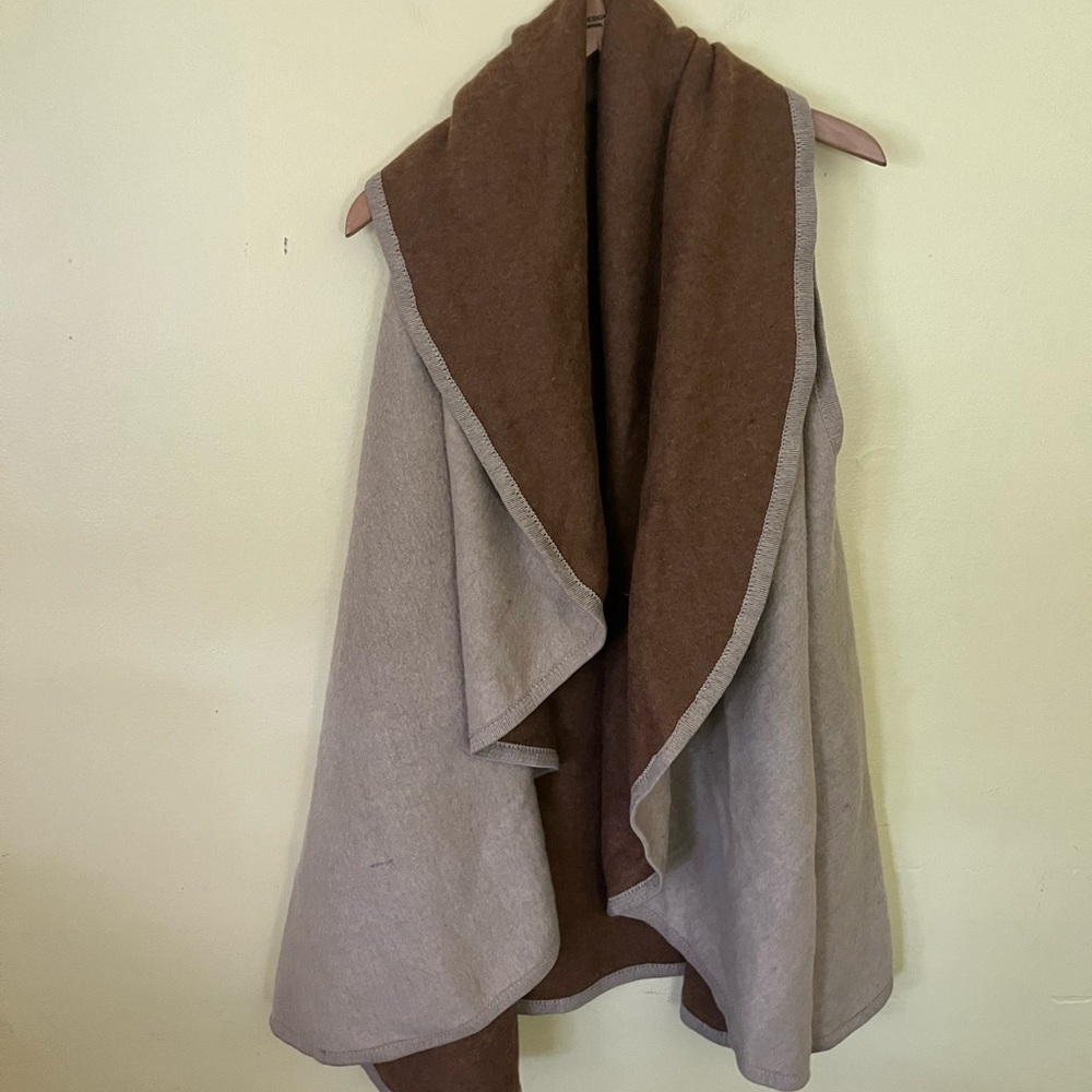 Reversible Brown and Tan Women's Vest
